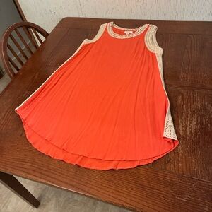 Freeway Sadie Shift Romper Women’s Small Coral Dress